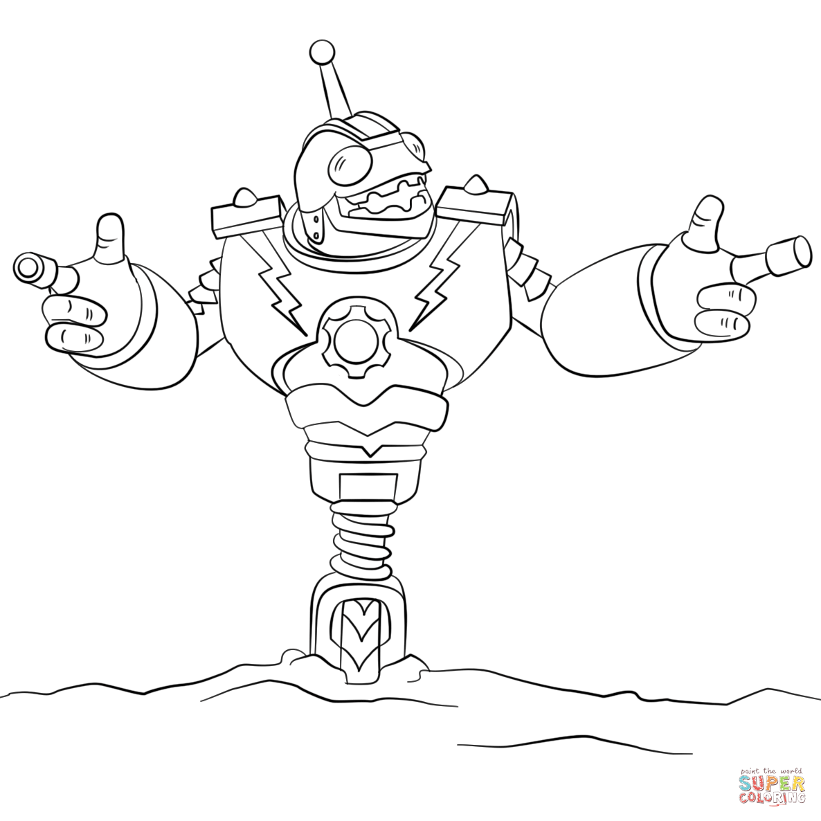 1186x1186 Skylanders Giants Bouncer From Skylanders Coloring Page