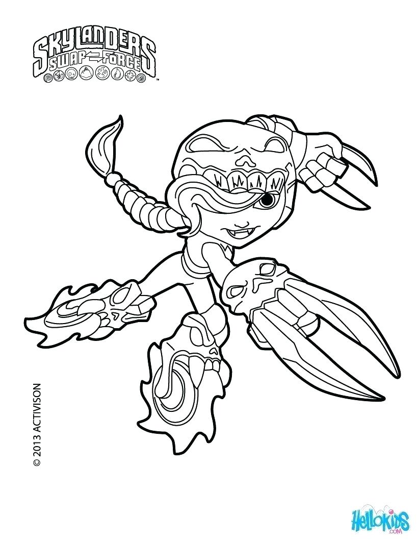 820x1060 Coloring Pages ~ Skylander Coloring Pages Amazing With Skylanders