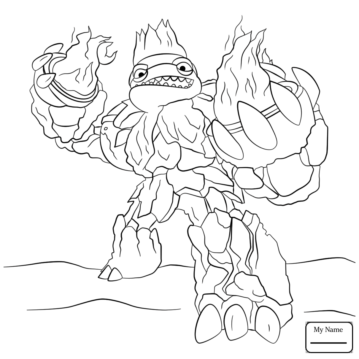 1210x1210 Fresh Eye Brawl Coloring Page Skylanders Giant