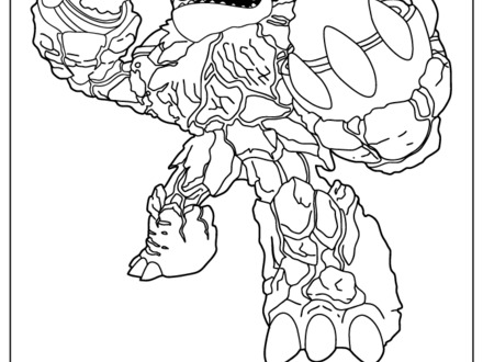 Skylanders Hot Head Coloring Pages
