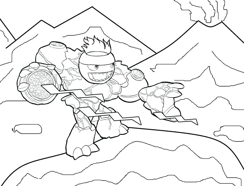 850x647 Printable Skylanders Coloring Pages Color Page Ghost Roaster