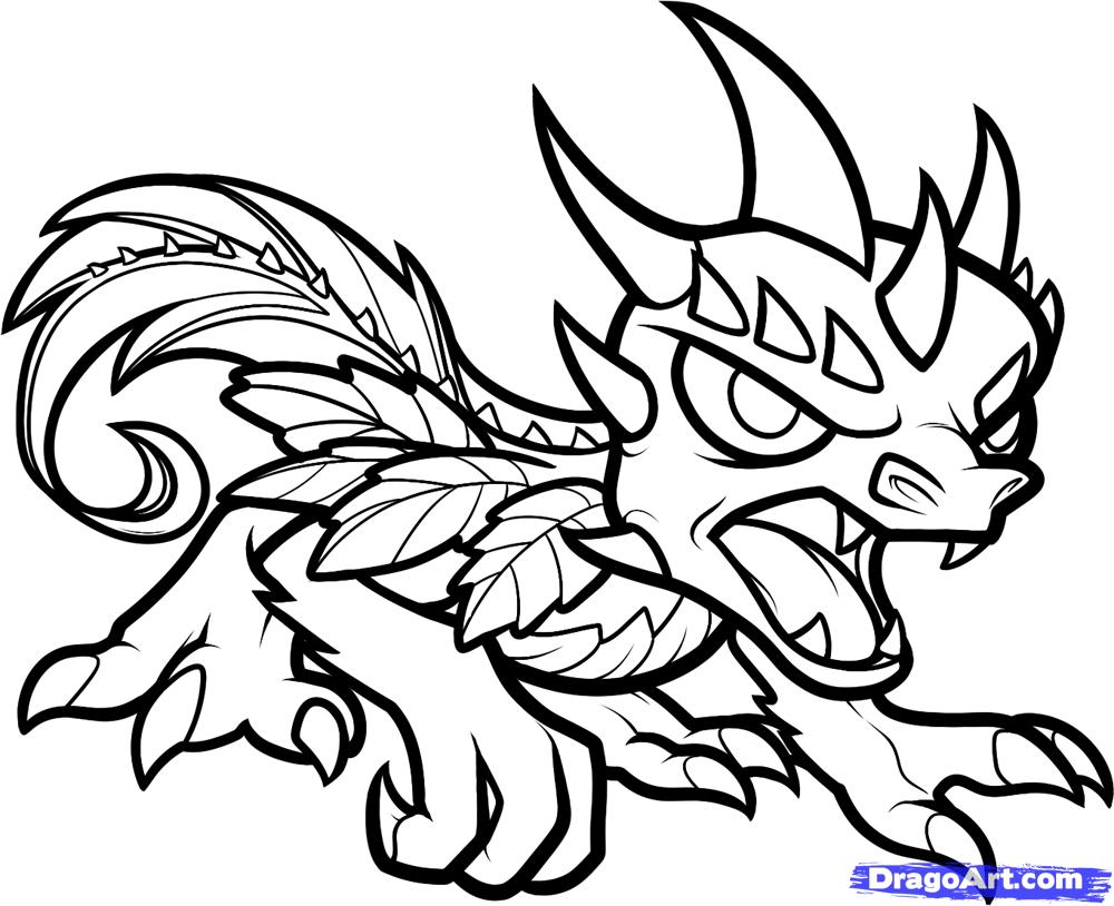 1000x814 Skylander Colouring Pages
