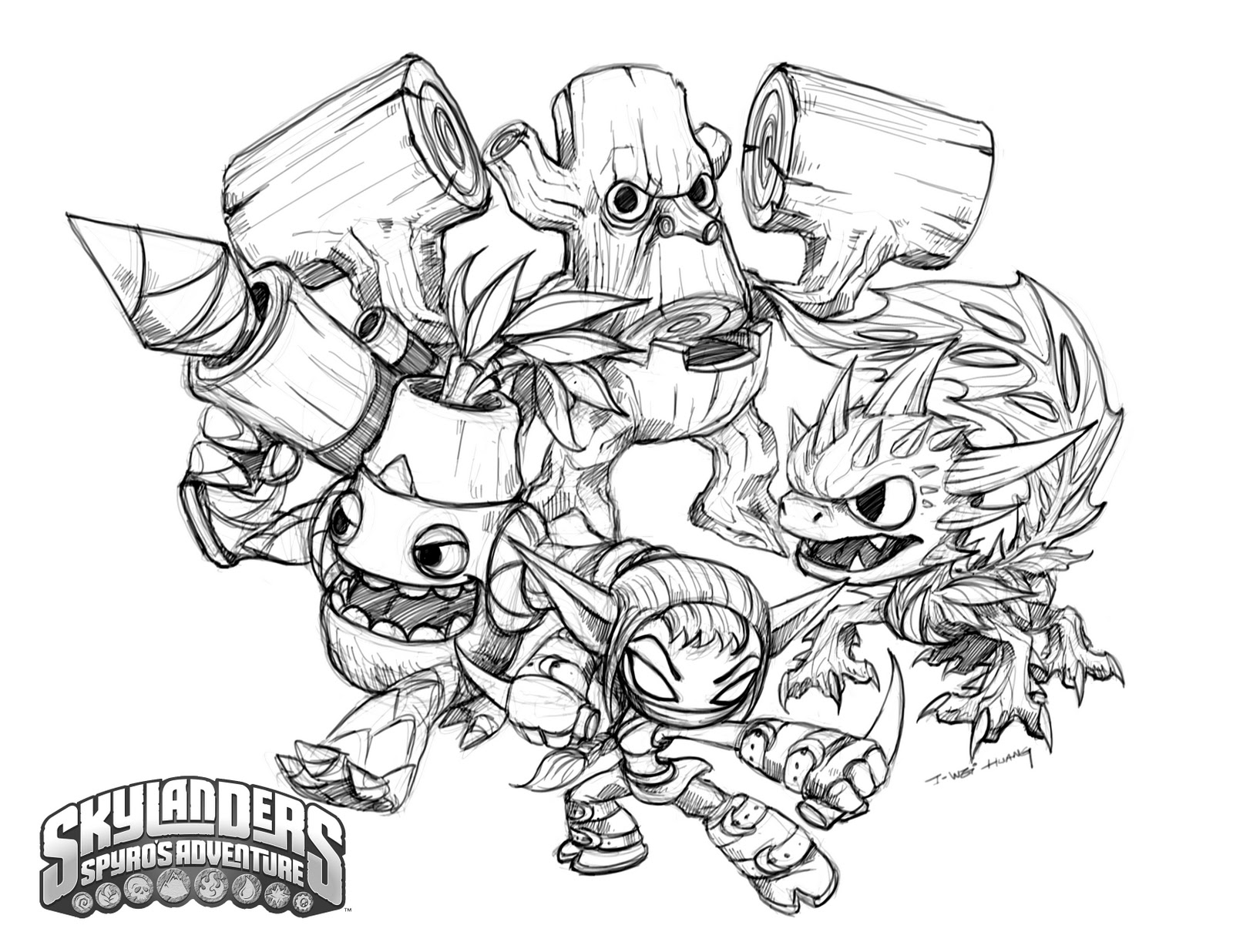 1600x1236 Crabfu Blog Skylanders Speed Drawing Amp Coloring Pages
