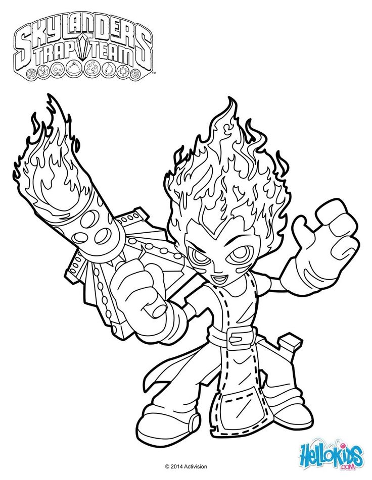 Skylanders Trap Team Coloring Pages
