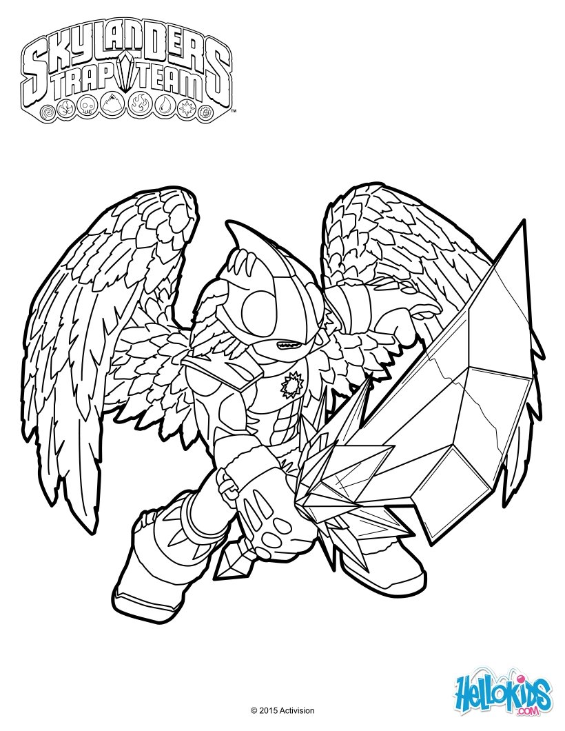 Color Online 4 Kids Coloring Pages Skylanders 820x1060 Color Online 4 Kids Coloring Pages Skylanders