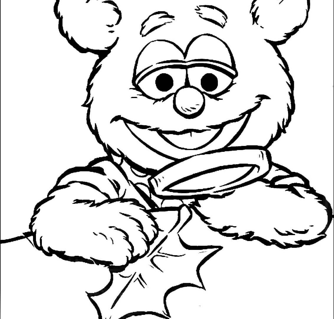 1133x1080 Coloring Pages For Kids Cartoons Baby Miss Piggy Is Walking In