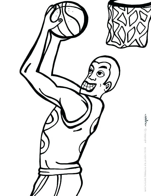 600x777 Girl Basketball Player Coloring Pages Rockets Full Size Of Slam