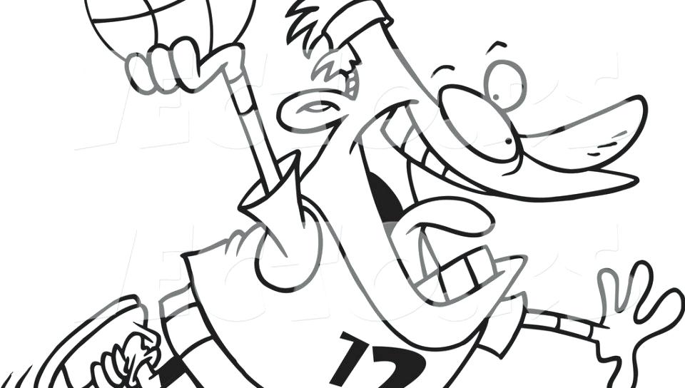 960x544 Basketball Coloring Pages Basketball Shoe Coloring Pages Slam Dunk