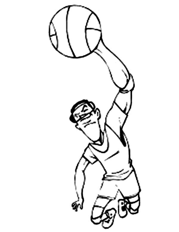 600x777 Slam Dunk Champion Of Nba Coloring Page Color Luna