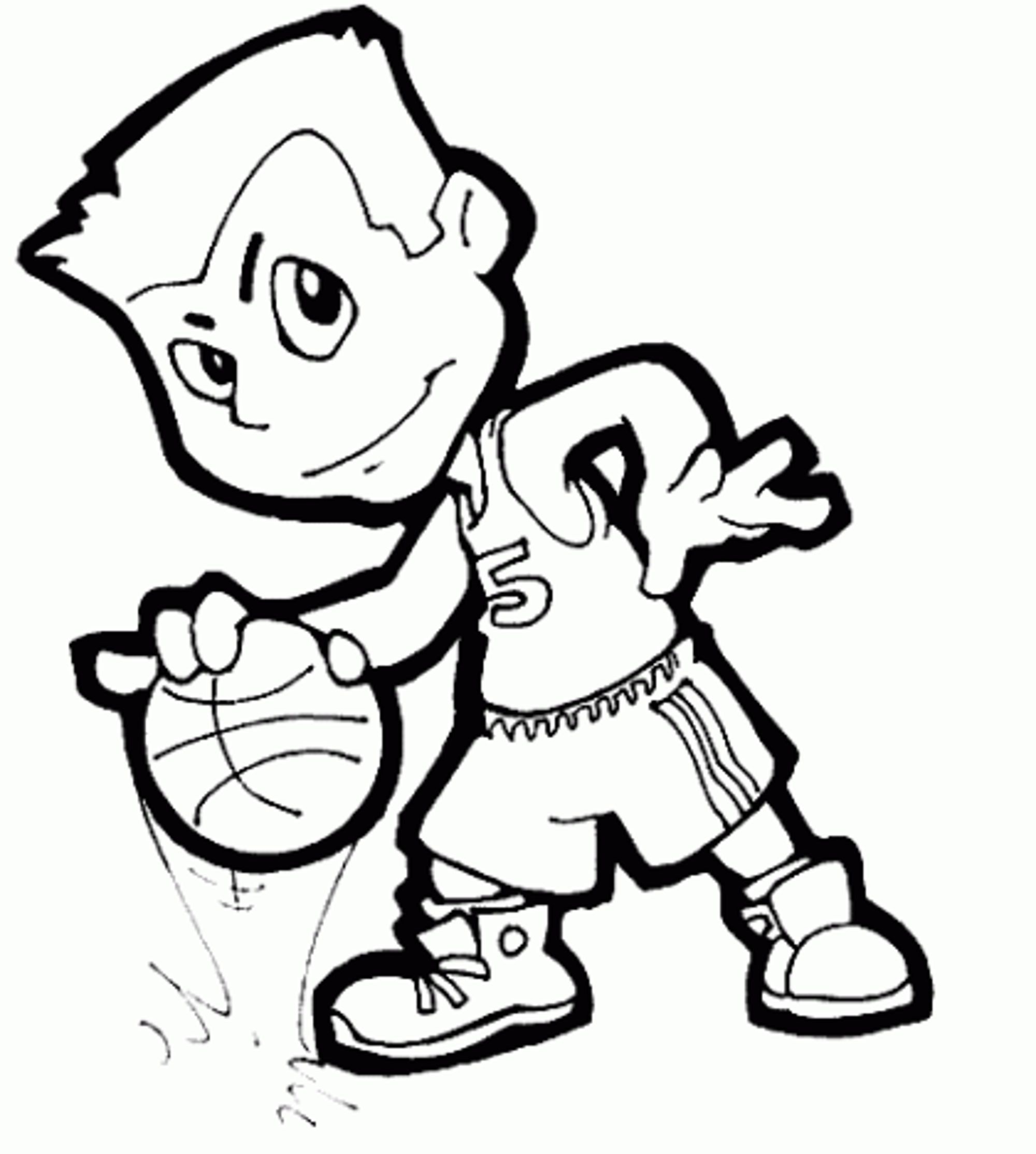2000x2229 Basketball Coloring Pages Bestappsforkids Com Playing Page