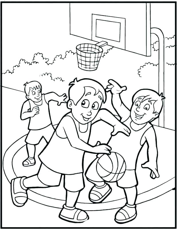 618x810 Basketball Player Coloring Pages Player Slam Dunk Coloring Page