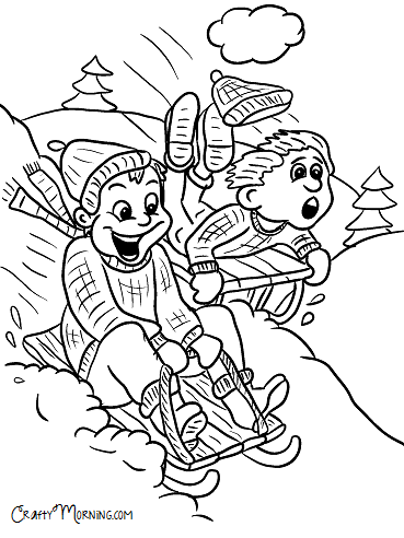Free Printable Winter Coloring Pages For Kids 369x492 Free Printable Winter Coloring Pages For Kids