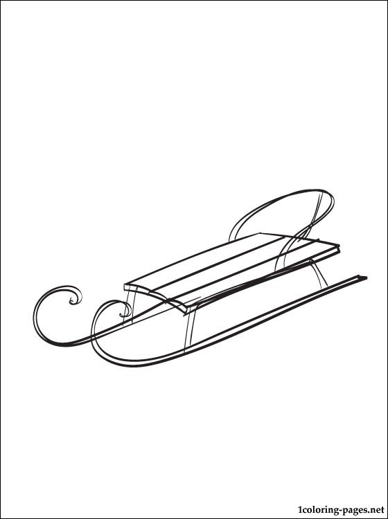 Sled Coloring Page Coloring Pages 560x750 Sled Coloring Page Coloring Pages