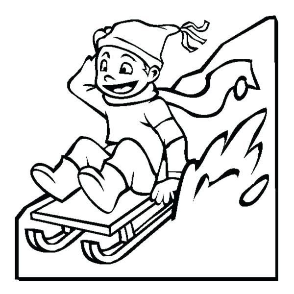 600x600 Winter Coloring Pages For Kids