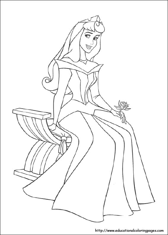 Sleeping Beauty Coloring Pages Free For Kids 567x794 Sleeping Beauty Coloring Pages Free For Kids