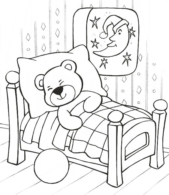 Sleeping Bear Coloring Page at GetColorings.com | Free printable ...