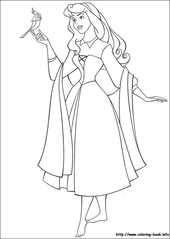 567x794 Sleeping Beauty Coloring Pages On Coloring