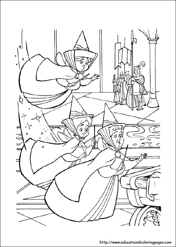 Sleeping Beauty Coloring Pages Free For Kids 567x794 Sleeping Beauty Coloring Pages Free For Kids