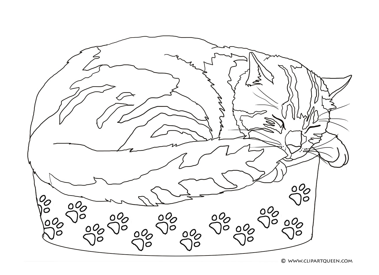 1299x945 Cat Coloring Pages