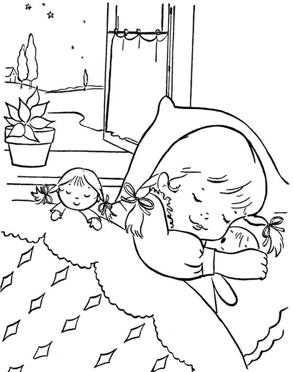 600x761 Sleep Christmas Eve Coloring Page Coloring Pages