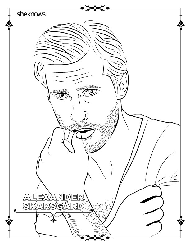 612x792 32 Adult Coloring Book Pages Of Hollywood's Hottest Men (And They