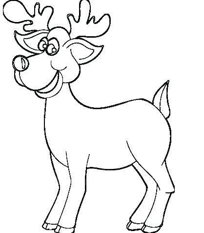 418x476 Reindeer Color Page Reindeer Color Page Reindeer Coloring Pages