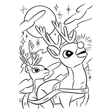 230x230 Top 20 Free Printable Reindeer Coloring Pages Online