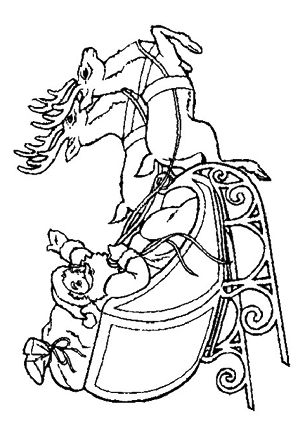 Free Coloring Pages Of Santa In His Sleigh, Santa In Sleigh 600x850 Free Coloring Pages Of Santa In His Sleigh, Santa In Sleigh