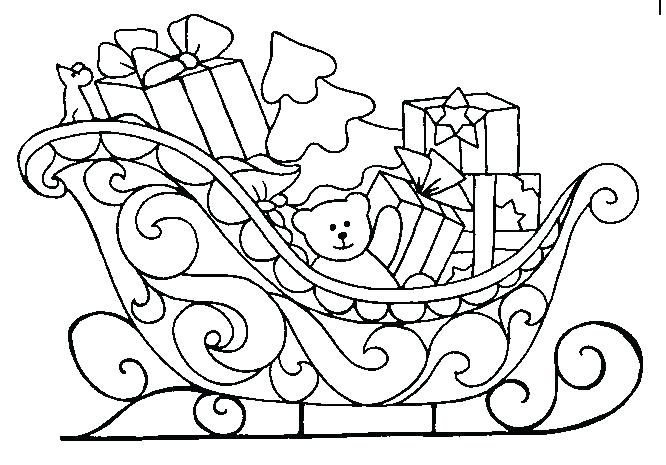 Clipart Sleight Coloring Pages Santa Sleigh Coloring Page Golfclix 666x465 Clipart Sleight Coloring Pages Santa Sleigh Coloring Page Golfclix