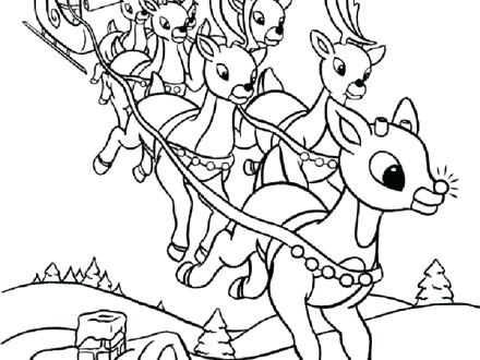 440x330 Sleigh Coloring Page Ride His Famous Sleigh Coloring Pages Sleigh