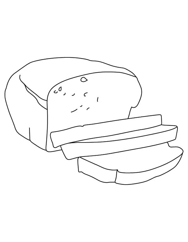 Bread Slice Outline Coloring Pages Best Place To Color 600x771 Bread Slice Outline Coloring Pages Best Place To Color
