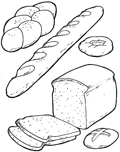 Bread Coloring Page 402x512 Bread Coloring Page