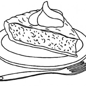 300x300 Cake On A Plate Drawing