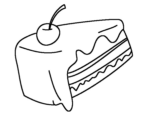 600x470 Piece Of Cake Coloring Page
