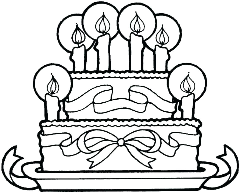 960x771 Cake Coloring Pages