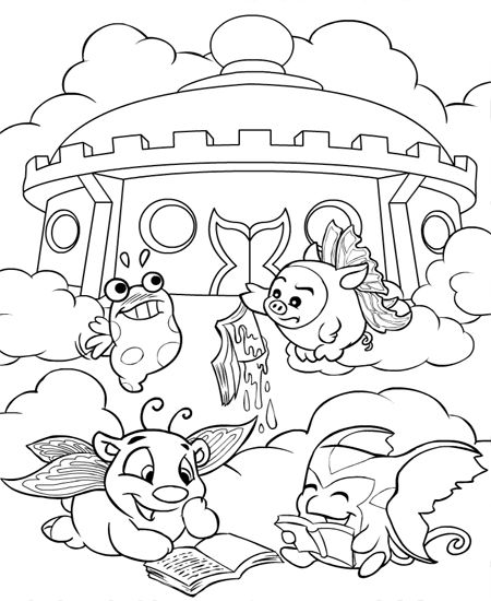 450x550 Coloring Colouring Faerieland Petpet Petpets Slorg Polarchuck