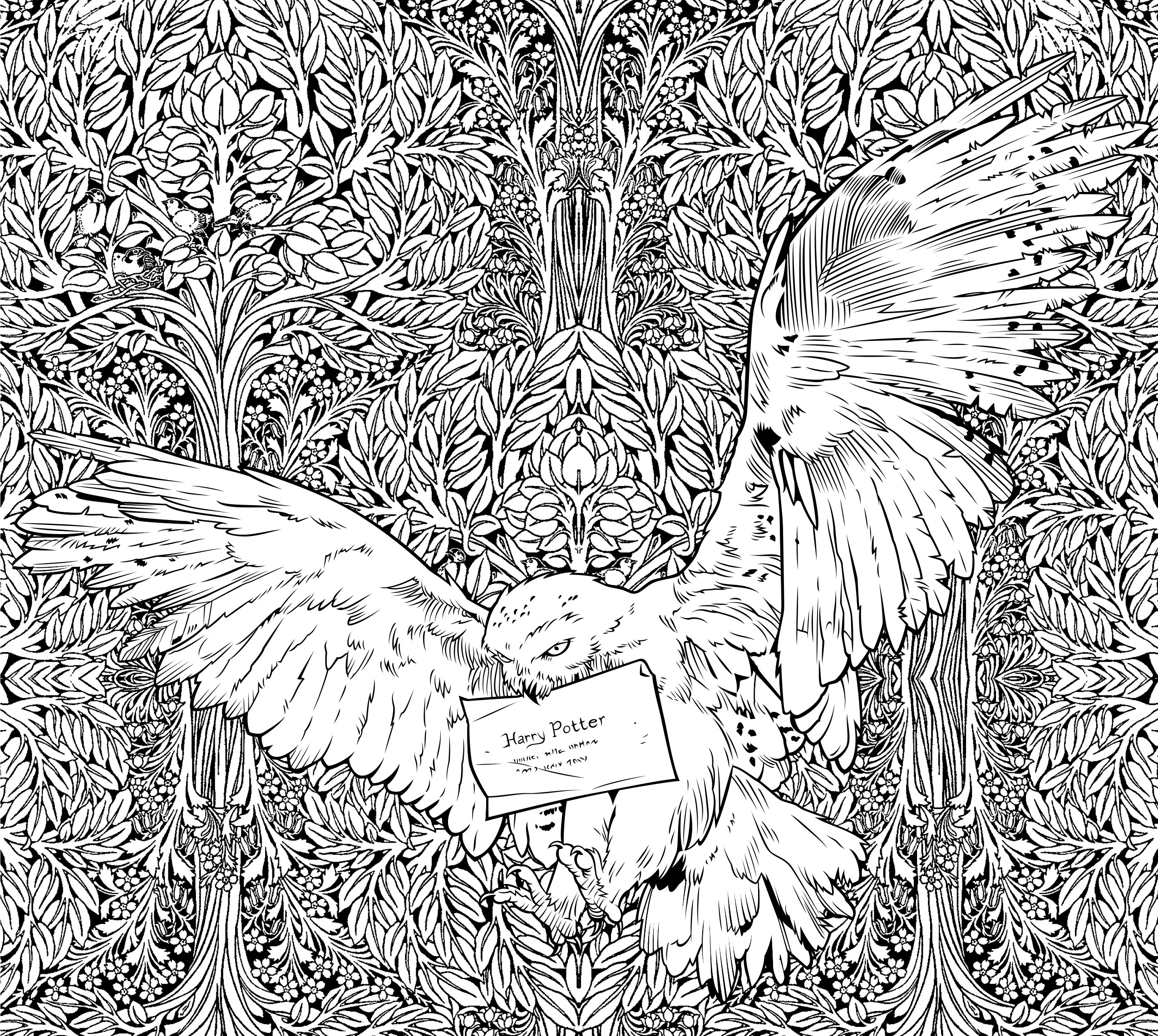 2551x2283 Best Ideas Of Harry Potter Coloring Pages Color By Number