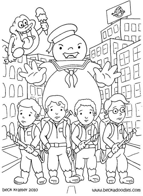 500x688 Ghost Busters Coloring Sheet