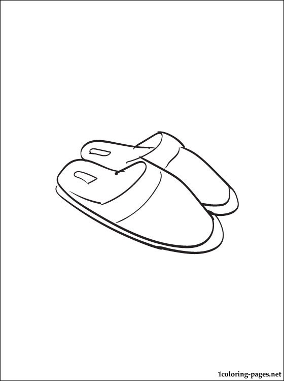 Slippers Coloring Page To Print Coloring Pages 560x750 Slippers Coloring Page To Print Coloring Pages