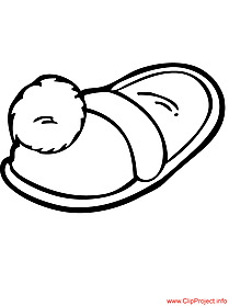 Slippers Coloring Pages 209x279 Slippers Coloring Pages