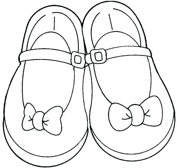 Ballerina Shoes Coloring Pages 600x569 Ballerina Shoes Coloring Pages