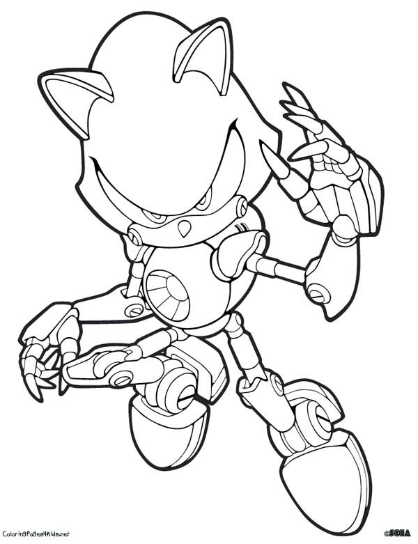 600x781 Metal Sonic Coloring Pages Sonic Coloring Pages Coloring Pages