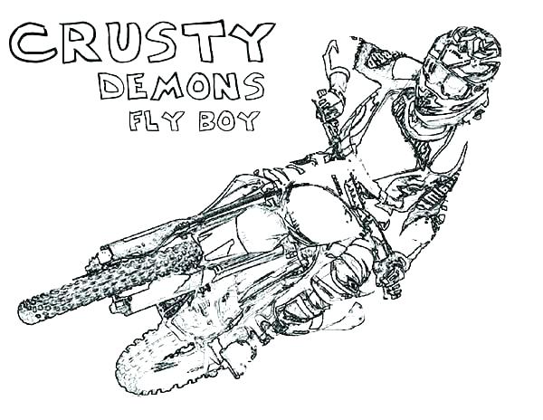 600x464 Motocross Coloring Pages Motorcycle Coloring Pages Kids Slot