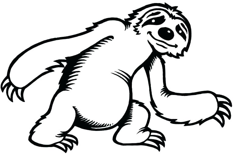 Sloth Coloring Page Sloth Coloring Pages Giant Sloth Coloring Net 765x519 Sloth Coloring Page Sloth Coloring Pages Giant Sloth Coloring Net