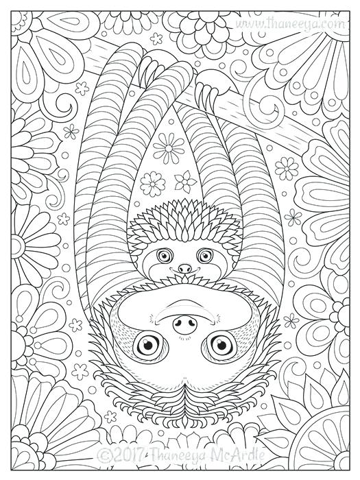 Sloth Coloring Pages Cute Sloths Coloring Page By Cute Sloth 525x700 Sloth Coloring Pages Cute Sloths Coloring Page By Cute Sloth