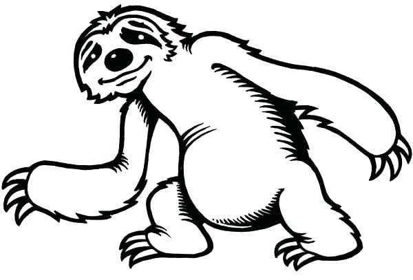 Sloth Coloring Pages Sloth Coloring Pages Cute Little Sloth 600x407 Sloth Coloring Pages Sloth Coloring Pages Cute Little Sloth