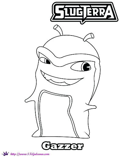 400x517 Free Printable Coloring Page Of Gazzer From Slugterra Dessin De