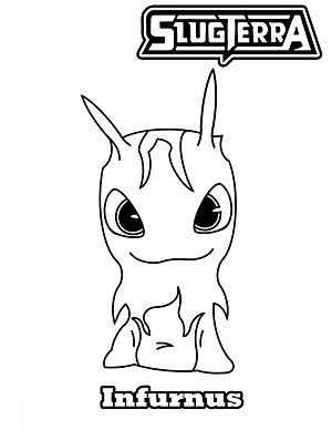 300x388 Slugterra Character Infurnus Coloring Page Art