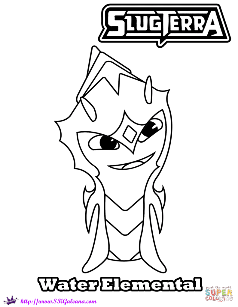 792x1024 Slugterra Coloring Pages Free Water Elemental Get Bubbles
