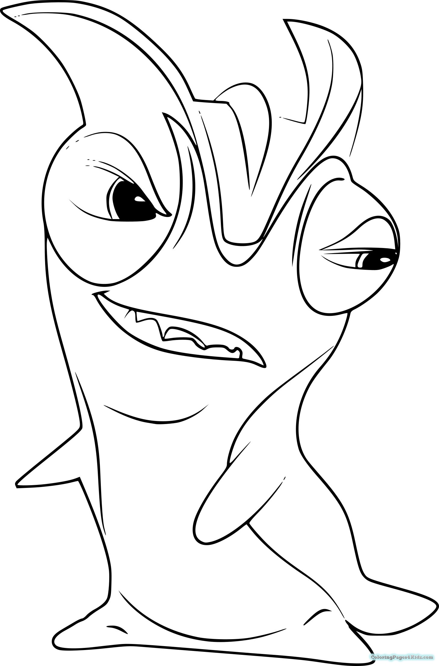 1459x2210 Burpy Attacling Coloring Pages Of Slugterra Coloring Pages For Kids